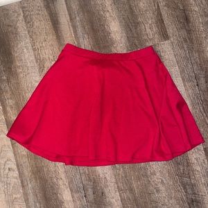 Red skirt